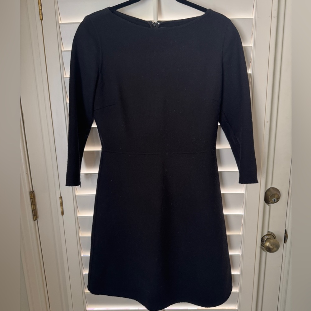 Theory Black Wool Dress - Size 8